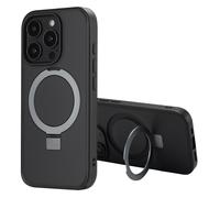 Accezz Coque Ring Stand avec MagSafe pour Apple iPhone 16 Pro Max - Noir