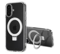 Accezz Coque Ring Stand avec MagSafe pour Apple iPhone 16 - Transparent