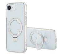Accezz Coque Ring Stand avec MagSafe pour Apple iPhone 16e - Transparent