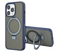 Accezz Coque Ring Stand avec MagSafe pour Apple iPhone 13 Pro Max - Bleu