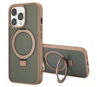 Accezz Coque Ring Stand avec MagSafe pour Apple iPhone 13 Pro Max - Marron