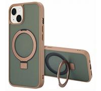 Accezz Accezz Coque Ring Stand avec MagSafe pour iPhone 14 Marron Marron