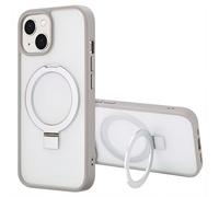 Accezz Coque Ring Stand avec MagSafe pour Apple iPhone 15 - Gris