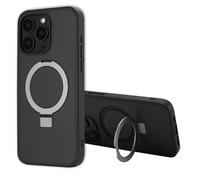 Accezz Accezz Coque Ring Stand avec MagSafe pour iPhone 15 Pro Max Noir Noir