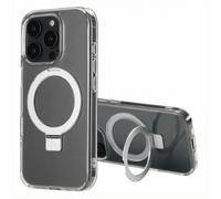 Accezz Coque Ring Stand avec MagSafe pour Apple iPhone 16 Pro Max - Transparent