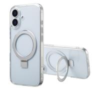 Accezz Coque Ring Stand avec MagSafe pour Apple iPhone 17 - Transparent