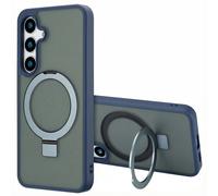 Accezz Coque Ring Stand avec MagSafe pour Samsung Galaxy S24 - Bleu