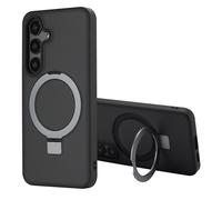 Accezz Coque Ring Stand avec MagSafe pour Samsung Galaxy S24 - Noir