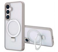 Accezz Coque Ring Stand avec MagSafe pour Samsung Galaxy S24 Plus - Gris