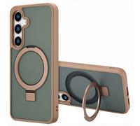 Coque Ring Stand avec MagSafe pour Samsung Galaxy S24 Plus - Marron