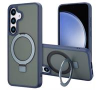 Accezz Coque Ring Stand avec MagSafe pour Samsung Galaxy S25 - Bleu