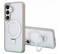 Accezz Coque Ring Stand avec MagSafe pour Samsung Galaxy S25 Plus - Gris