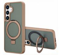 Coque Ring Stand avec MagSafe pour Samsung Galaxy S25 Plus - Marron