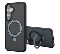 Accezz Coque Ring Stand avec MagSafe pour Samsung Galaxy S25 Plus - Noir