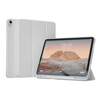 Accezz Coque tablette portefeuille Smart Silicone pour Apple iPad Air 11 pouces (2025) M3 / (2024) M2 / Air 5 (2022) / Air 4 (2020) - Gris