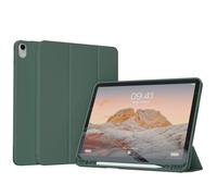 Accezz Accezz Coque tablette portefeuille Smart Silicone iPad Air 11 pouces (2025) M3 / (2024) M2 / Air 5 (2022) / Air 4 (2020) Vert foncé Vert foncé