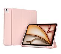 Accezz Coque tablette portefeuille Smart Silicone pour Apple iPad Air 13 pouces (2026) M4 / (2025) M3 / (2024) M2 - Rose