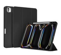 Accezz Accezz Coque tablette portefeuille Smart Silicone iPad Pro 13 (2025) M5 / (2024) M4 Noir Noir