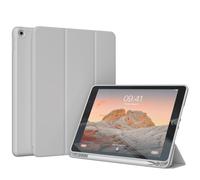 Accezz Accezz Coque tablette portefeuille Smart Silicone pour iPad 6 (2018) 9.7 pouces / iPad 5 (2017) 9.7 pouces Gris Gris