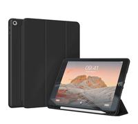 Accezz Accezz Coque tablette portefeuille Smart Silicone pour iPad 9 (2021) 10.2 pouces / iPad 8 (2020) 10.2 pouces / iPad 7 (2019) 10.2 pouces Noir Noir
