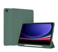 Accezz Accezz Coque tablette portefeuille Smart Silicone pour Samsung Galaxy Tab A9 Plus Vert foncé Vert foncé