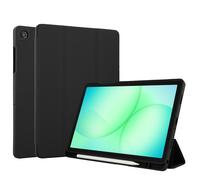 Accezz Coque tablette portefeuille Smart Silicone pour Samsung Galaxy Tab A11 Plus / A9 Plus - Noir