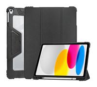 Accezz Accezz Coque tablette Rugged Trifold iPad 11 (2025) 11 pouces A16 / iPad 10 (2022) 10.9 pouces Noir Noir