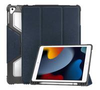 Accezz Accezz Coque tablette Rugged Trifold pour iPad 9 (2021) 10.2 pouces / iPad 8 (2020) 10.2 pouces / iPad 7 (2019) 10.2 pouces Bleu foncé Bleu foncé