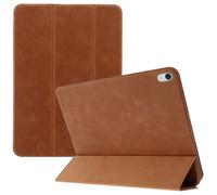 Accezz Coque tablette trifold en cuir pour Apple iPad 11 (2025) 11 pouces A16 / iPad 10 (2022) 10.9 pouces - Cognac
