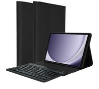 Accezz Étui de tablette Bluetooth Clavier pour Samsung Galaxy Tab A9 8.7 pouces - QWERTY - Noir