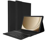Accezz Étui de tablette Bluetooth Clavier pour Samsung Galaxy Tab A9 Plus - QWERTY - Noir