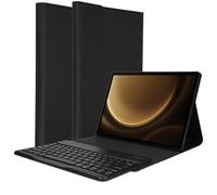 Accezz QWERTY Bluetooth Keyboard Bookcase pour Samsung Galaxy Tab S9 FE Plus 12.4 pouces