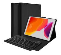 Accezz Accezz Étui de tablette portefeuille Bluetooth Clavier pour iPad 9 (2021) 10.2 pouces / iPad 8 (2020) 10.2 pouces / iPad 7 (2019) 10.2 pouces AZERTY / FR Noir Noir