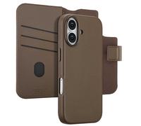 Accezz Accezz Étui de télephone portefeuille en cuir 2-en-1 avec MagSafe iPhone 17 Marron café Marron