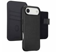 Accezz Accezz Étui de télephone portefeuille en cuir 2-en-1 avec MagSafe iPhone Air Onyx Black Noir