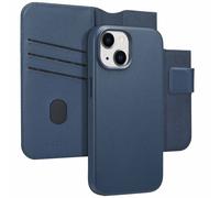 Accezz Accezz Étui de télephone portefeuille en cuir 2-en-1 avec MagSafe pour iPhone 15 Nightfall Blue Bleu foncé