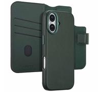 Accezz Accezz Étui de télephone portefeuille en cuir 2-en-1 avec MagSafe pour iPhone 17 Cedar Green Vert foncé