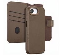 Accezz Accezz Étui de télephone portefeuille en cuir 2-en-1 avec MagSafe iPhone 17e / 16e Marron café Marron