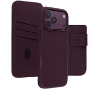 Accezz Accezz Étui de télephone portefeuille en cuir 2-en-1 avec MagSafe pour iPhone 18 Pro / 17 Pro Heath Purple Violet
