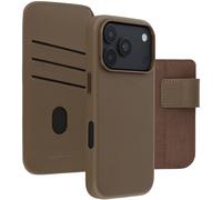 Accezz Accezz Étui de télephone portefeuille en cuir 2-en-1 avec MagSafe pour iPhone 18 Pro Max / 17 Pro Max Marron café Marron