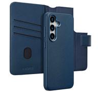 Accezz Accezz Étui de télephone portefeuille en cuir 2-en-1 avec MagSafe pour Samsung Galaxy S25 Nightfall Blue Bleu foncé