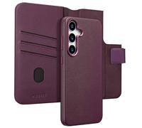 Accezz Accezz Étui de télephone portefeuille en cuir 2-en-1 avec MagSafe pour Samsung Galaxy S25 Plus Heath Purple Violet