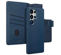 Accezz Accezz Étui de télephone portefeuille en cuir 2-en-1 avec MagSafe pour Samsung Galaxy S25 Ultra Nightfall Blue Bleu foncé