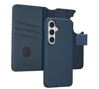 Accezz Étui de télephone portefeuille en cuir 2-en-1 avec MagSafe pour Samsung Galaxy S26 - Nightfall Blue