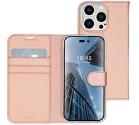Accezz Étui de télephone Wallet pour Apple iPhone 14 Pro Max - Rose Doré