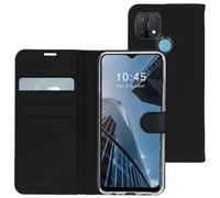 Coque pour Oppo A15 Similicuir Noir