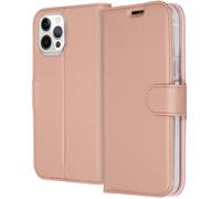 Accezz Étui de télephone Wallet pour Apple iPhone 12 Pro Max - Rose Doré