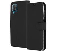 Accezz Accezz Étui de télephone Wallet pour Samsung Galaxy A12 Noir Noir