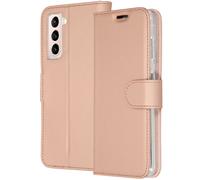 Accezz Accezz Étui de télephone Wallet pour Samsung Galaxy S21 Plus Rose Doré Rose dorée
