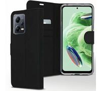 Accezz Accezz Étui de télephone Wallet pour Xiaomi Redmi Note 12 / Xiaomi Poco X5 5G Noir Noir